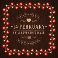 Happy Valentine's Day Glowing Decoration Light Bulbs N4