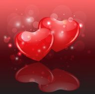 glowing hearts