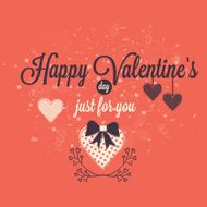 Greeting card design for Happy Valentines Day celebration N10
