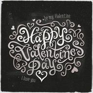 Happy Valentine&#039;s Day hand lettering N2