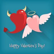 fun couple of hearts on Valentine&#039;s Day N2