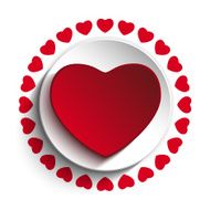 Valentine Day Love Heart Red Background