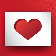 Valentine heart vector design