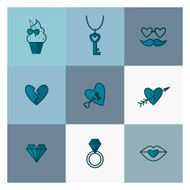 Happy Valentines Day Icons N550