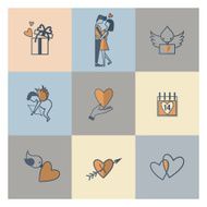 Happy Valentines Day Icons N560
