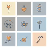 Happy Valentines Day Icons N567