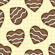 background of chocolate hearts N2