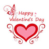 Valentines day card with heart N6