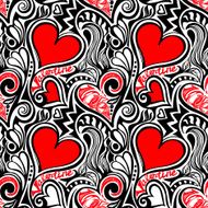 Love Valentine seamless pattern N2