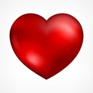Heart on white N3