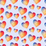 Triangle seamless heart pattern great for Valentine&#039;s Day