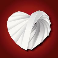 Vector of paper heart