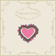 greeting card for Valentine&#039;s Day in vintage N2