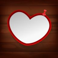 04 pinned heart on wood