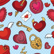 Valentine day wedding love seamless pattern Heart decor N3