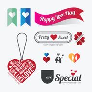 Valentines day Love symbol design vector