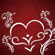 Valentines day hand drawn greeting card N3