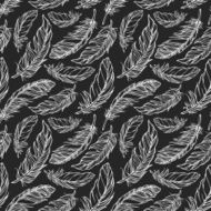 Seamless pattern with decorative feathers N3