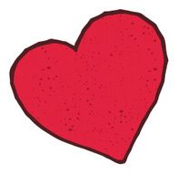 Simple big red heart