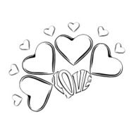 flower with petals in the form of heart N2