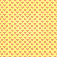 Retro heart repeating pattern background