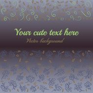 cute greeting card with flowers