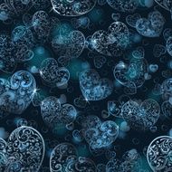Seamless pattern of hearts N21