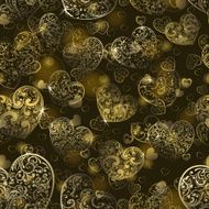Seamless pattern of hearts N23