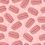 Vector cute pink seamless Valentine&#039;s Day pattern