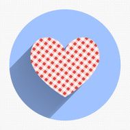 Flat heart applique background Vector illustration for your des N10
