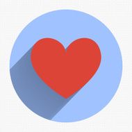 Flat heart applique background Vector illustration for your des N12