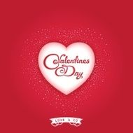 White 3d symbol love