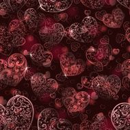 Seamless pattern of hearts N24