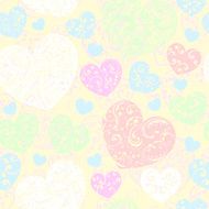 Seamless pattern of hearts N26
