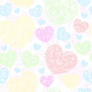 Seamless pattern of hearts N27