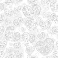 Seamless pattern of hearts N28