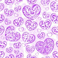 Seamless pattern of hearts N30