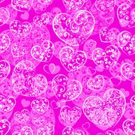 Seamless pattern of hearts N31
