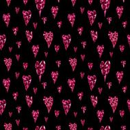 Watercolor heart pattern N2