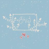 Love card vector illustration