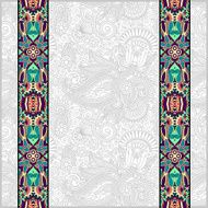 lace border stripe in ornate floral background N8