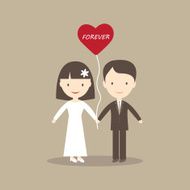 Young woman and man in love