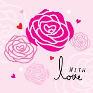 Rose For Only You Sweetheart Cute Cartoon Vector N2