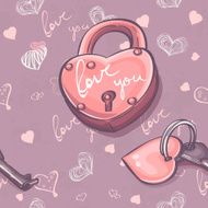 Seamless texture for Valentine's Day