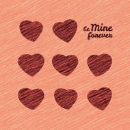 'Be Mine Forever' Happy Valentine's Day Romantic Postcard
