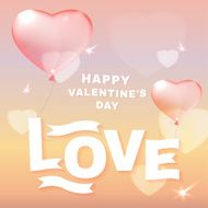 Pink Heart Balloons N3