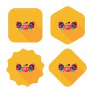 wedding bird flat icon with long shadow eps10 N74