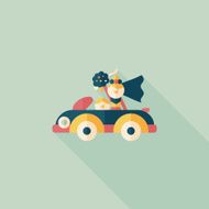 wedding couple flat icon with long shadow eps10 N181