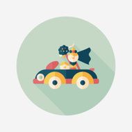 wedding couple flat icon with long shadow eps10 N182