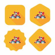 wedding couple flat icon with long shadow eps10 N185